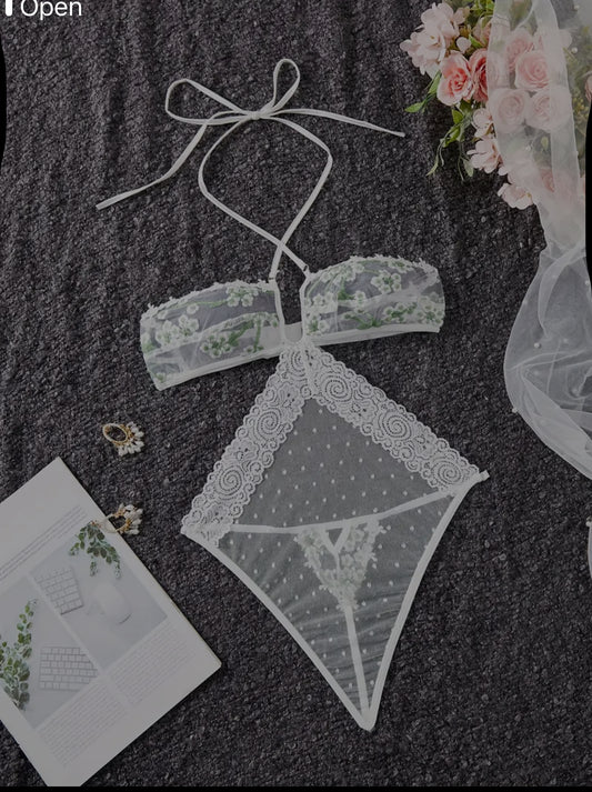 Tube Top Floral Teddy