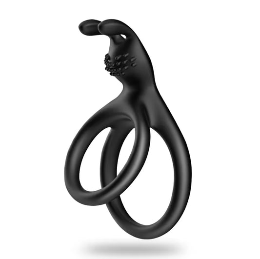 Double Cock Ring w/Clit Stimulator