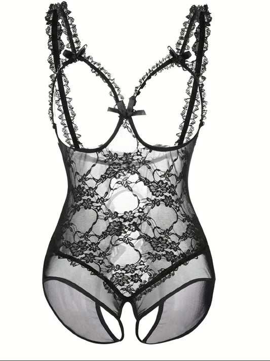 Ouvert Lace Teddy - Plus Size