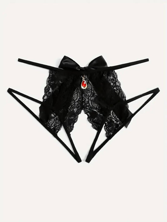 Ouvert Lace Panties - Plus Size