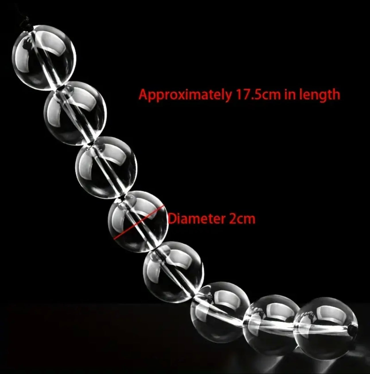 Glass Anal Beads