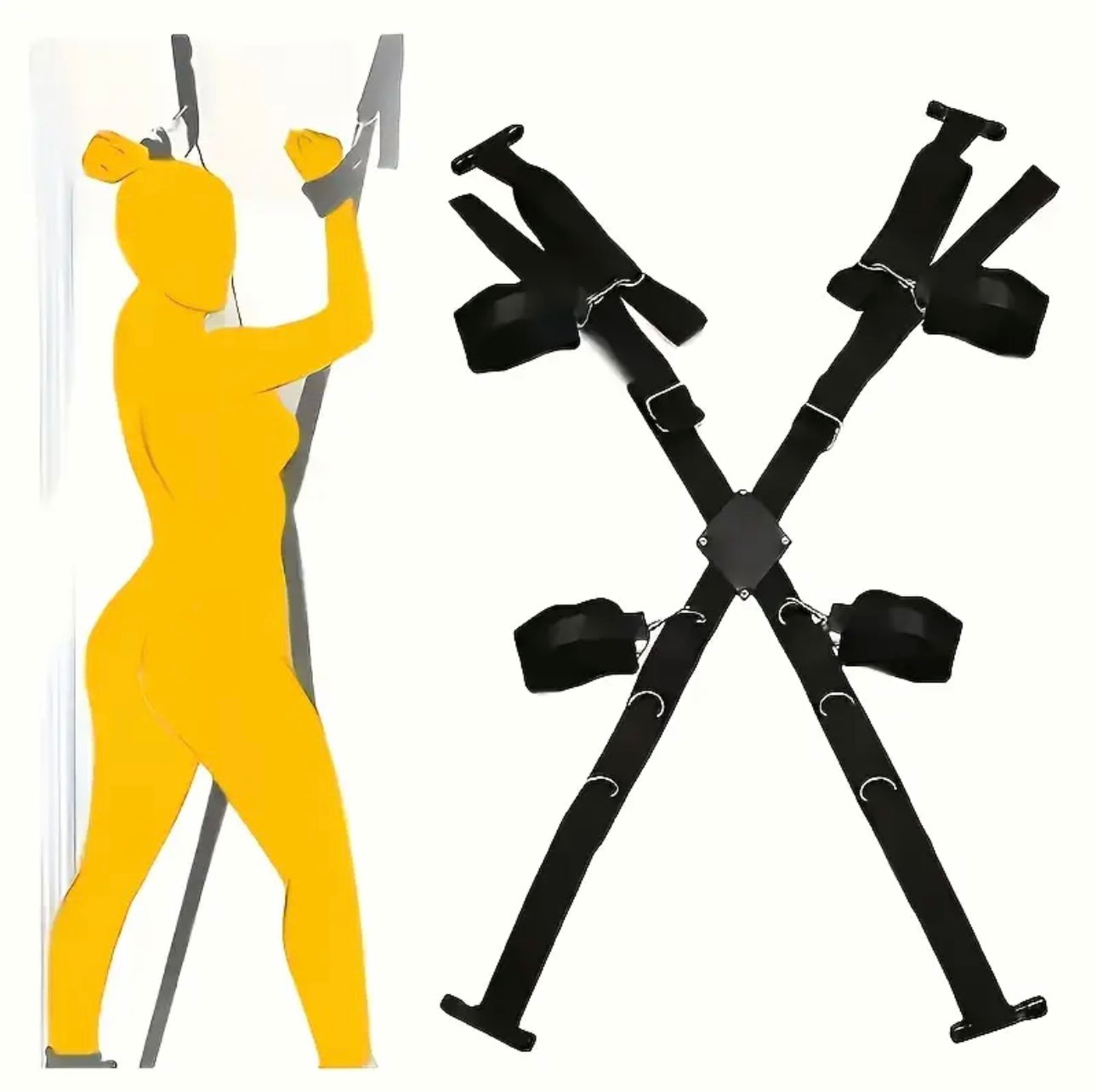 Over-the-Door Wrist & Ankle Restraints Set