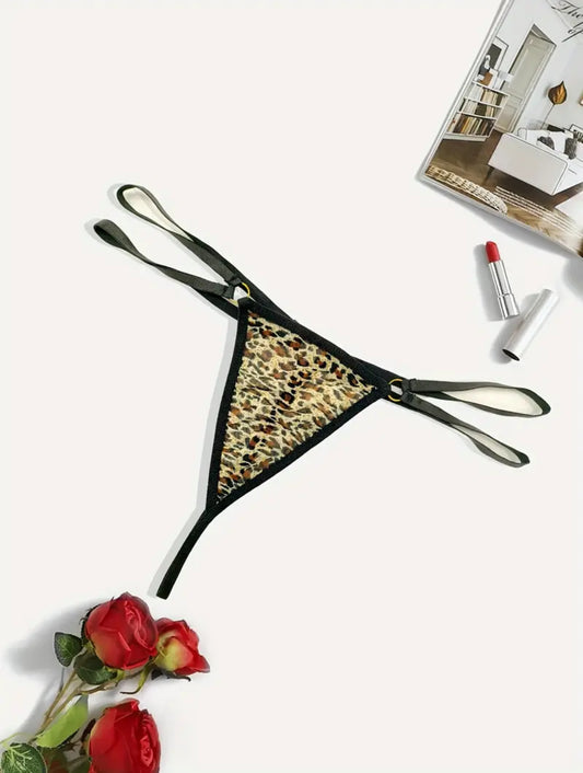 Leopard Print Thong - Plus Size