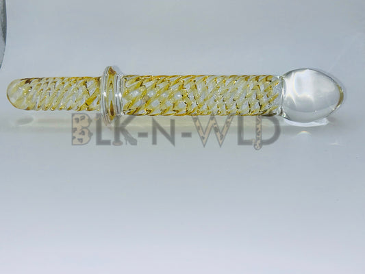 Golden Rod Glass Massager