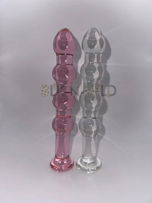 Beaded Glass Anal Massagers