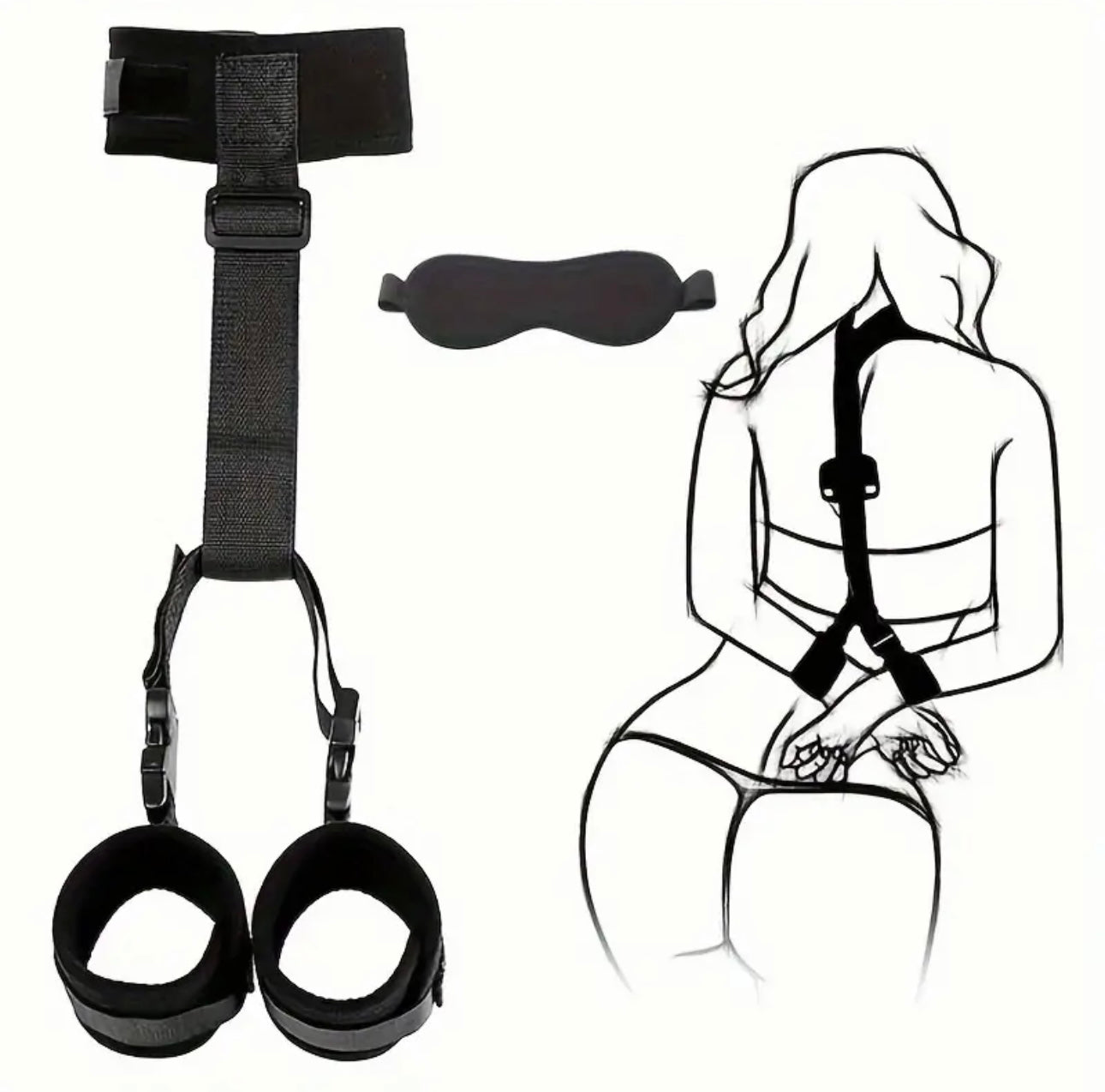 Neck Restraint & Handcuffs Set